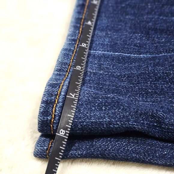 ♡ Lucky Brand Classic Rider Jeans | Blue Wash Mid-Rise Straight Cut Sz: 28 / 6 - Picture 16 of 16